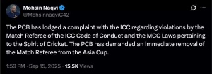 New drama in handshake row as PCB lodges complaint with Jay Shah-led ICC, demands removal of…