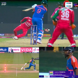 Hardik Pandya's Asia Cup Nightmare: Freak Run-Out Ends Brief Innings After Samson Shot